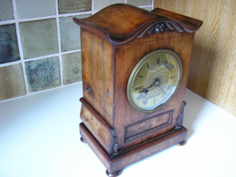 P1260006-001.JPG - An early Mantle Clock. Restored to working order.