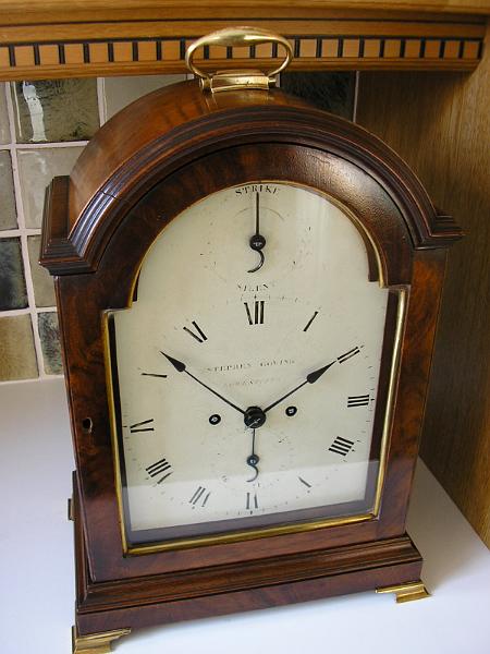 P1310001.JPG - A superb quality Bracket Clock. Overhauled & adjusted back to life.