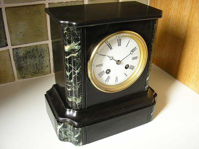 P3020001.JPG - Classic Slate design. Standard French movement cleaned & serviced.