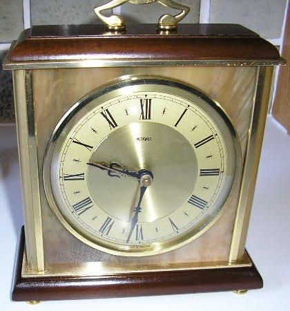 P4080001.jpg - Metamec, a name long gone who started as a furniture manufacturer.  This clock was fitted with an early Junghans Electro mechanical movement, which after a clean, service & adjustment settled back to being within five seconds a week.