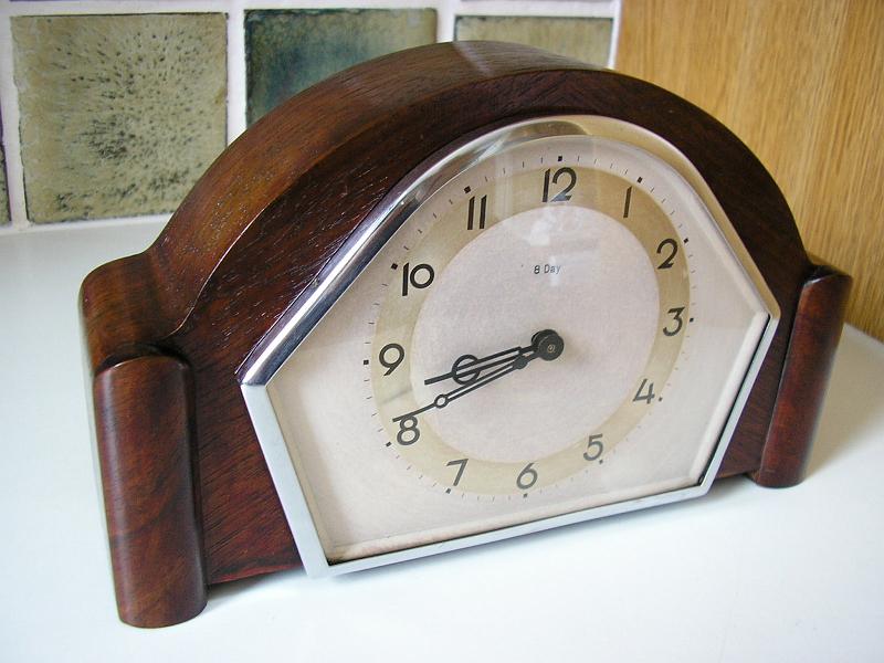 P6240001.JPG - Eight day Lever. Cleaned & serviced.