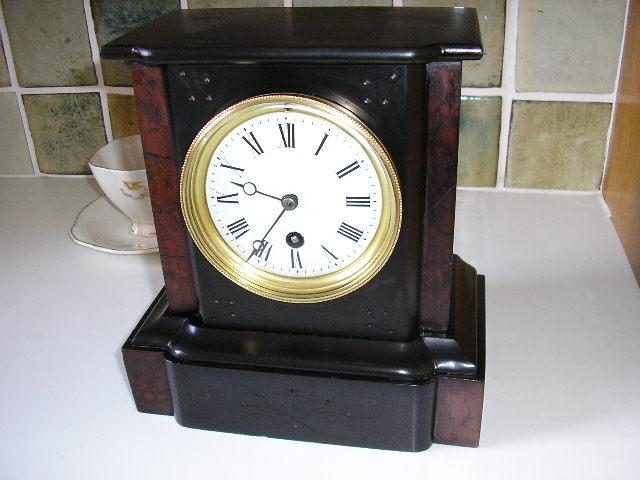 P7150002.JPG - A French Slate Mantle Clock that needed a thorough clean inside & out.