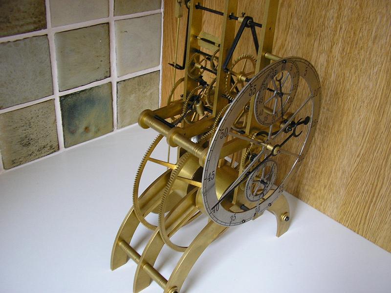 PA110003.JPG - A modern ‘Skeleton’ Clock. Cleaned & serviced.