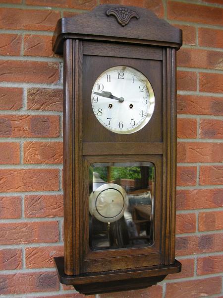 P5050002.JPG - This clock had lain derelict for many years. A complete strip, clean plus a new dial restored it to a pride of place.